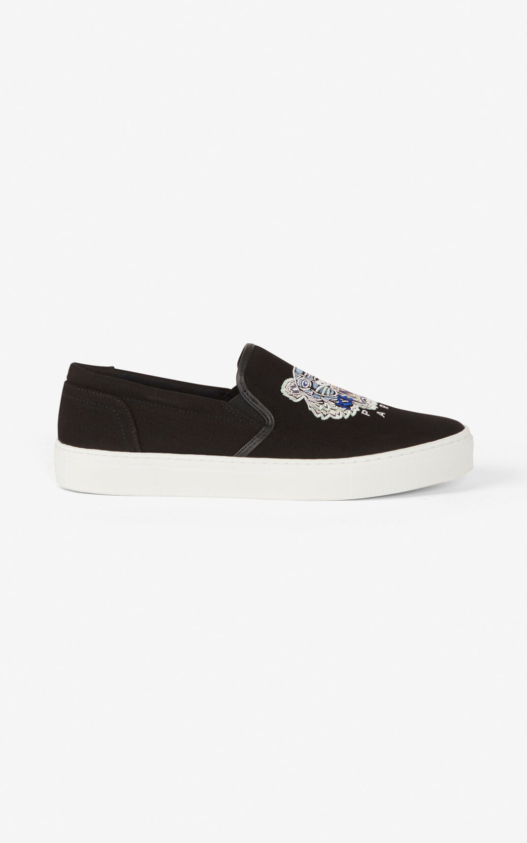 Kenzo K Skate Tiger laceless Sneakers Heren Zwart | 51264LKSI